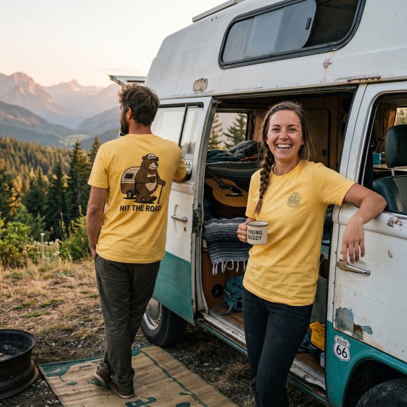 Koszulka Vanlife Bob TaxiYellow