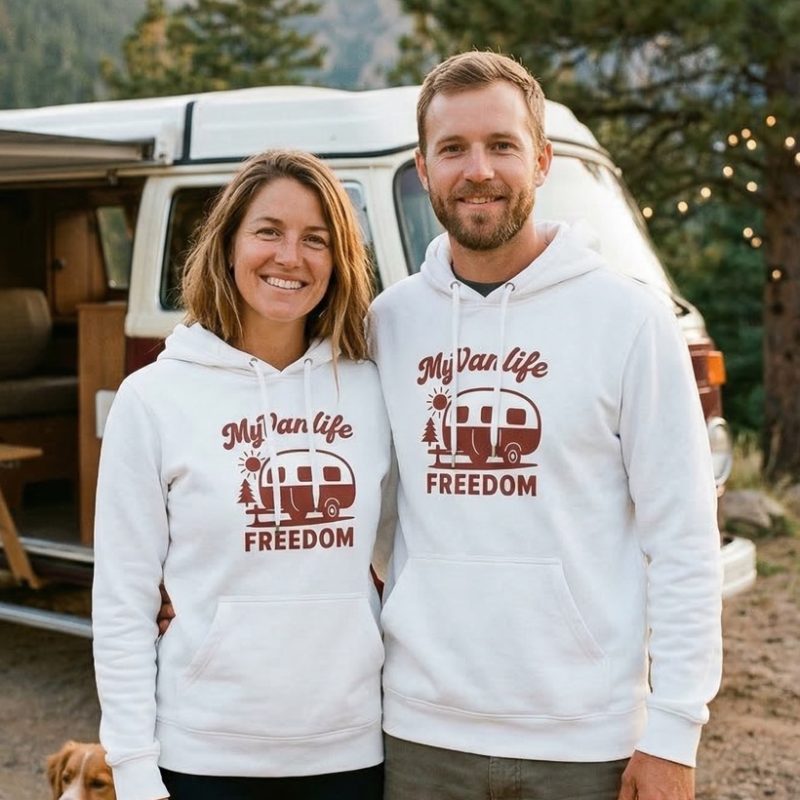 Bluza z kapturem Caravan White