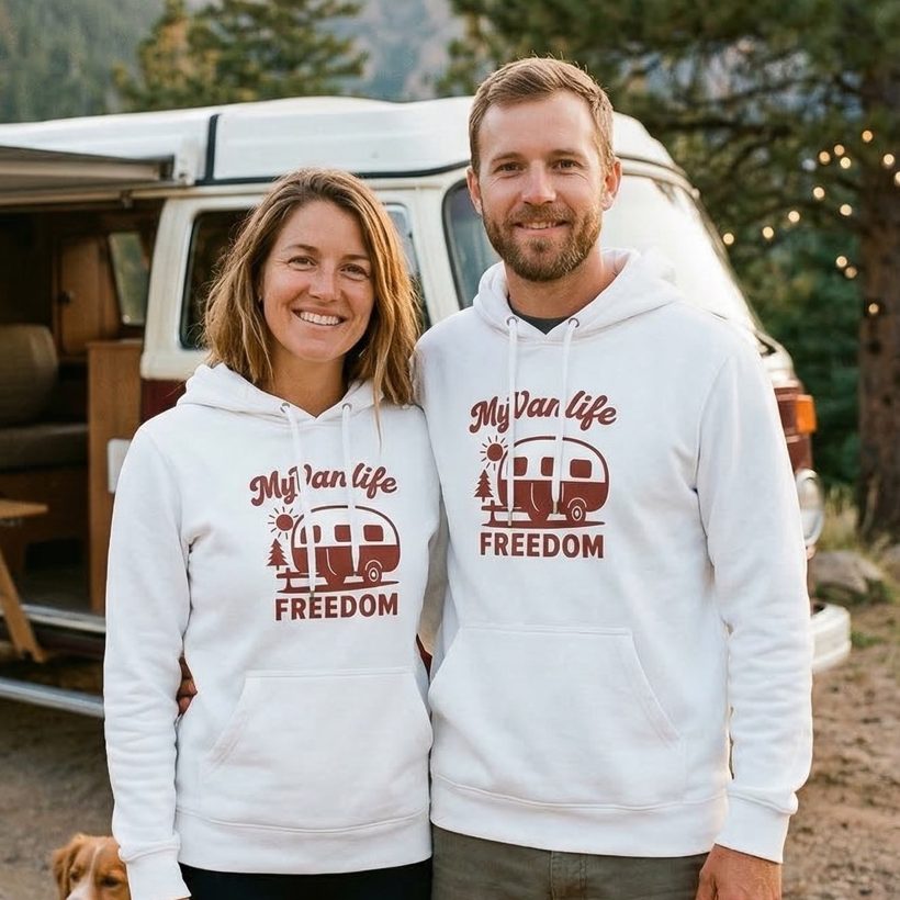 Bluza z kapturem Caravan White