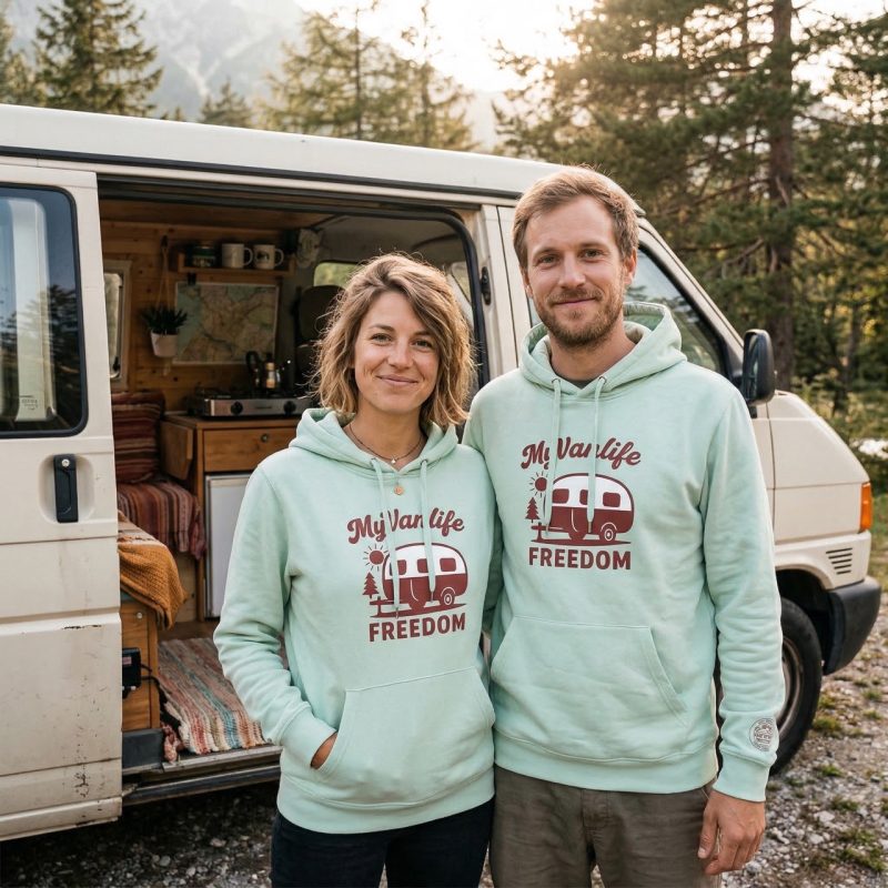 Bluza z kapturem Caravan Mint