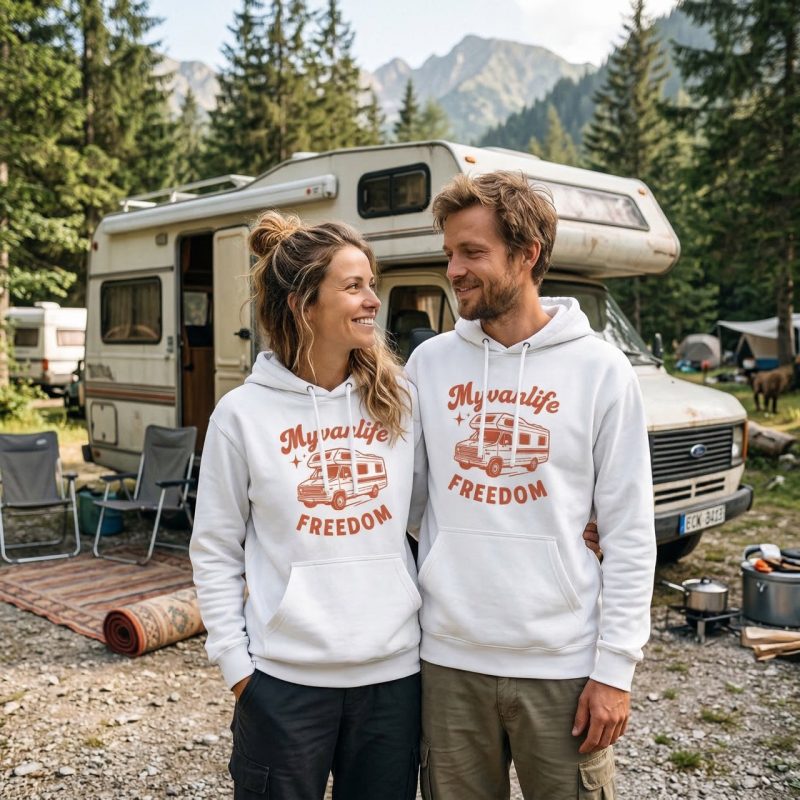 Bluza z kapturem Freedom White