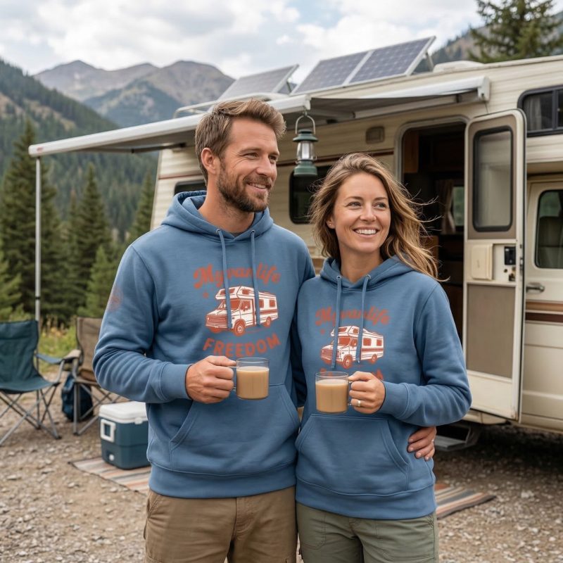 Bluza z kapturem Freedom DustyBlue