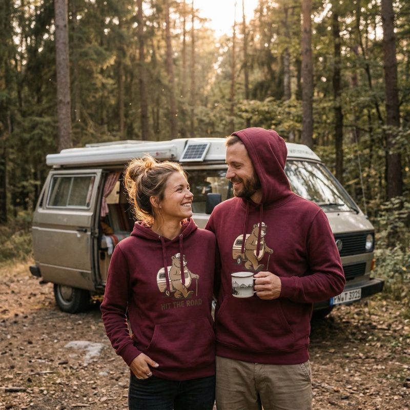 Bluza z kapturem Bob Burgund