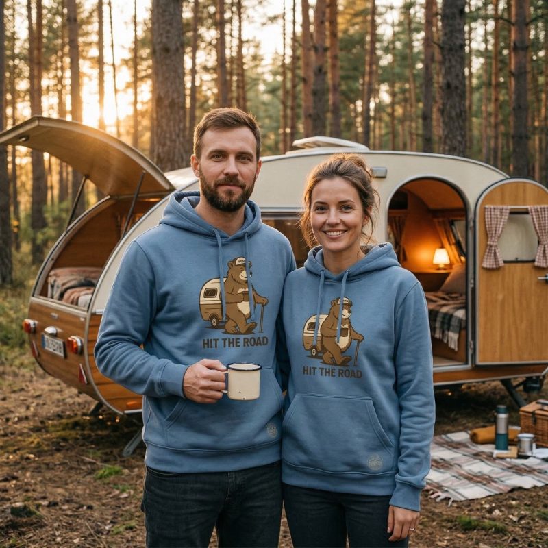 Bluza z kapturem Bob DustyBlue