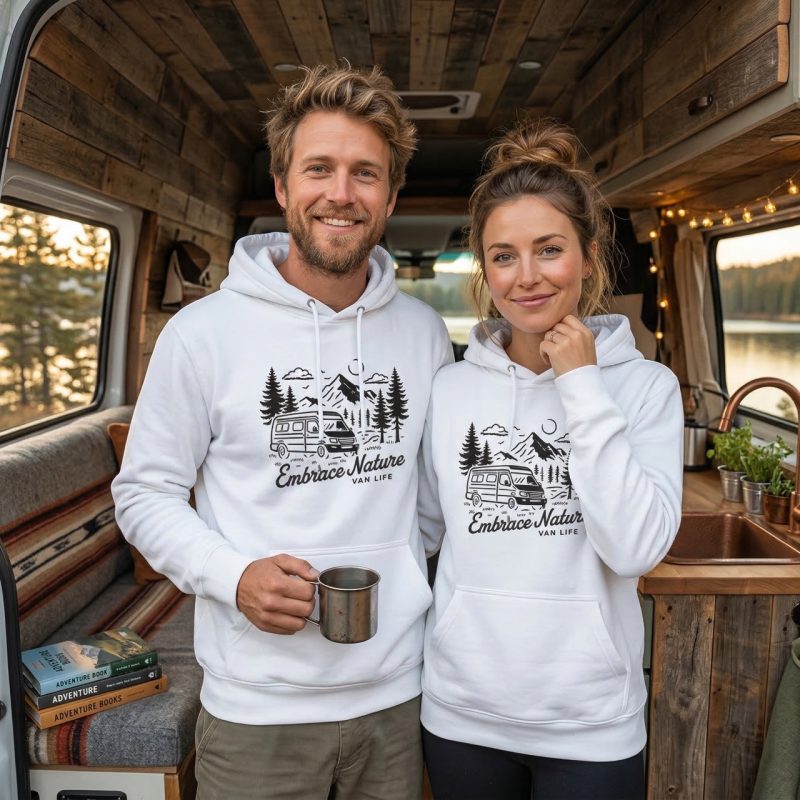 Bluza z kapturem Embrace White