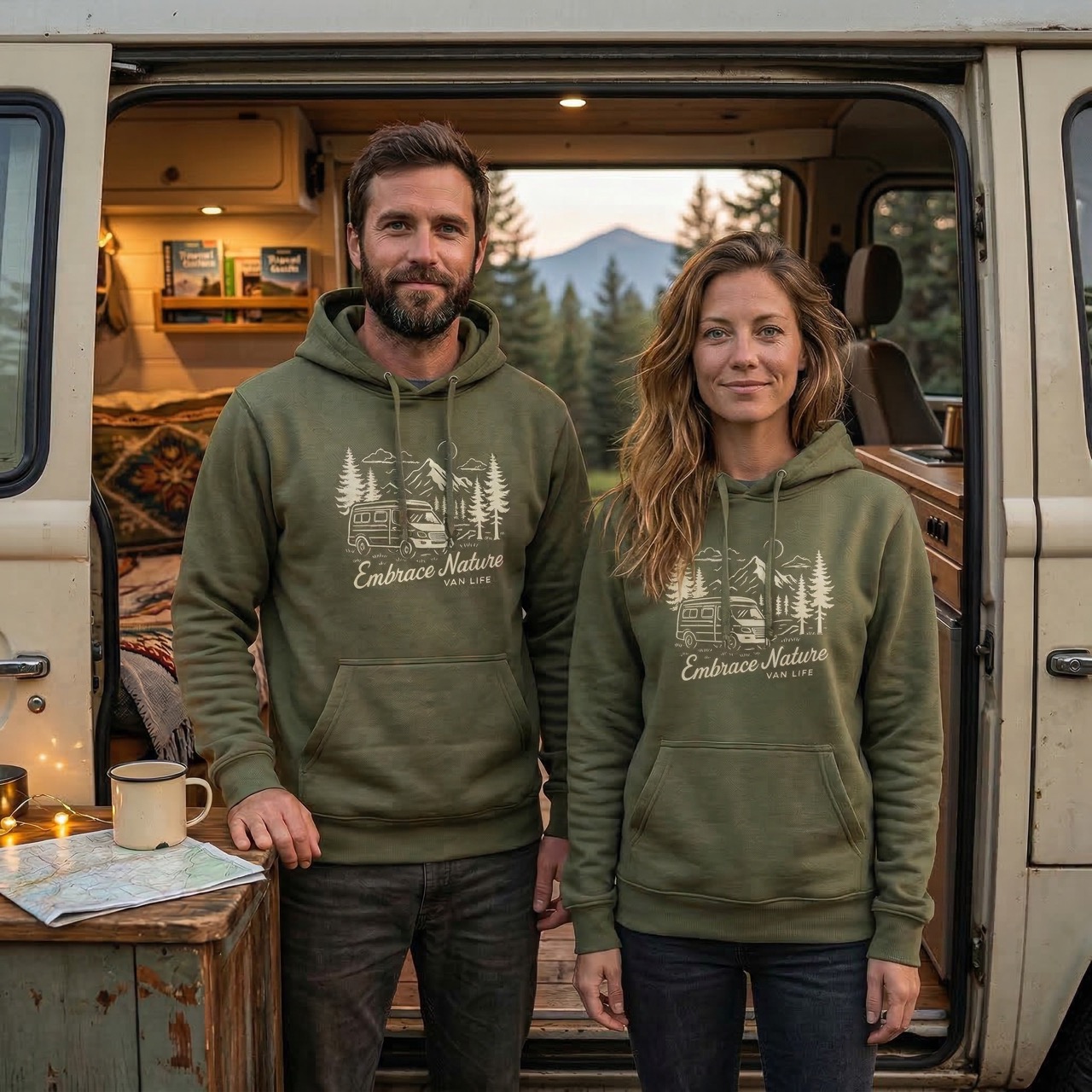 Bluza z kapturem Embrace Forest