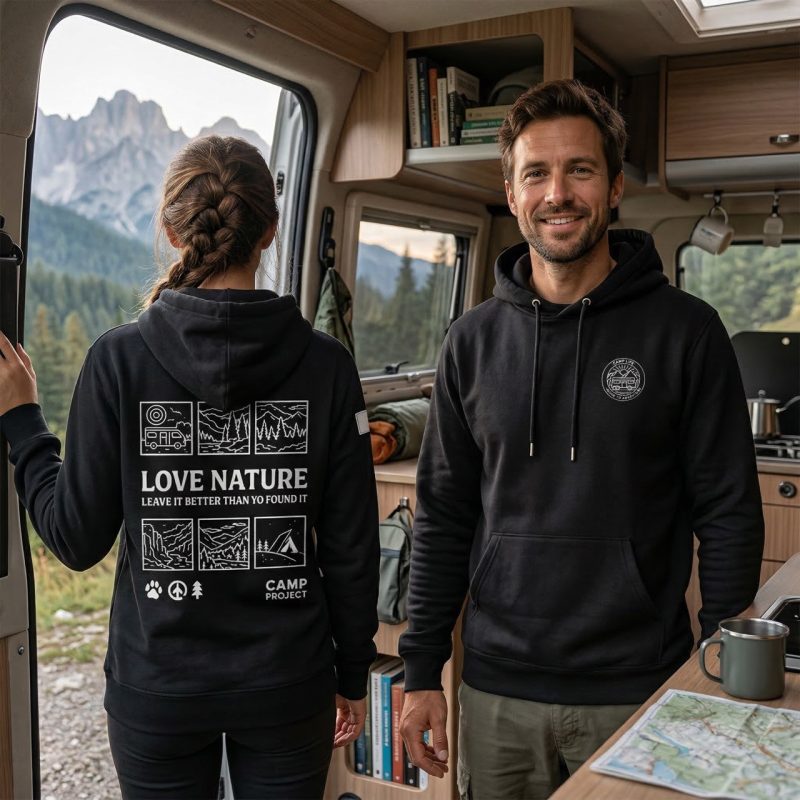 Bluza z kapturem LoveNature Black