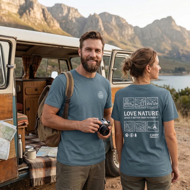 Koszulka LoveNature DustyBlue