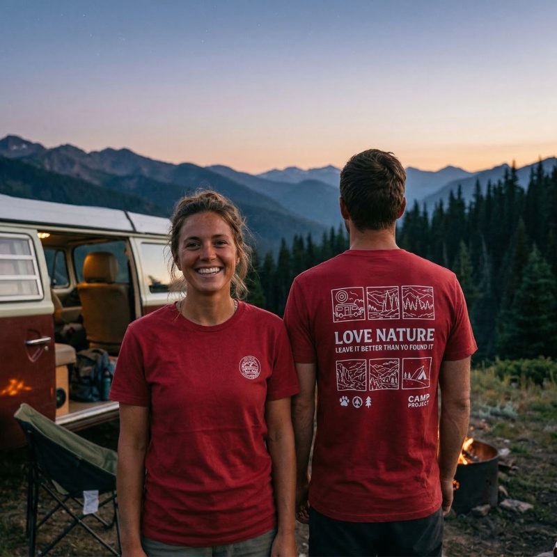 Koszulka LoveNature Burgund