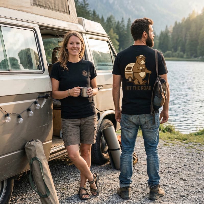 Koszulka Vanlife Bob Czarna