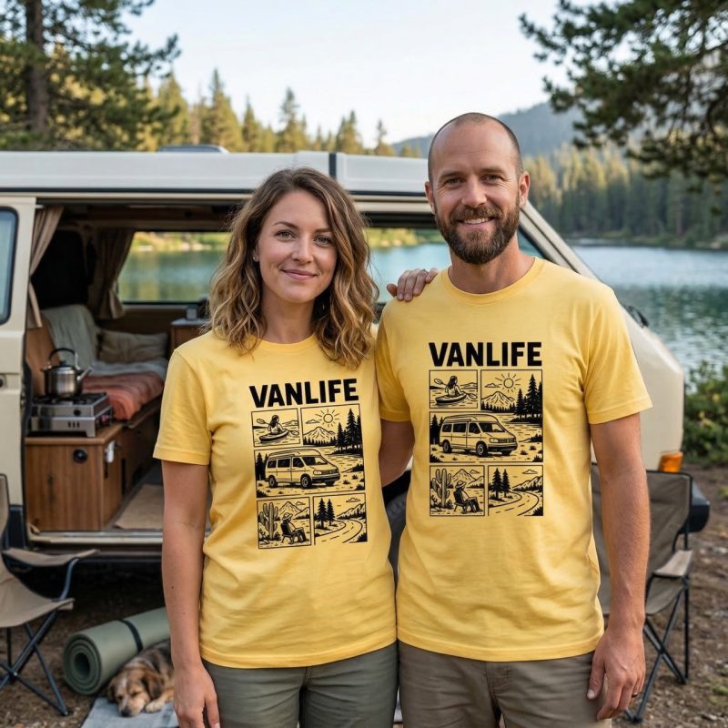 Koszulka Vanlife TaxiYellow