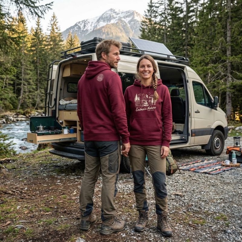 Bluza z kapturem Embrace Burgund