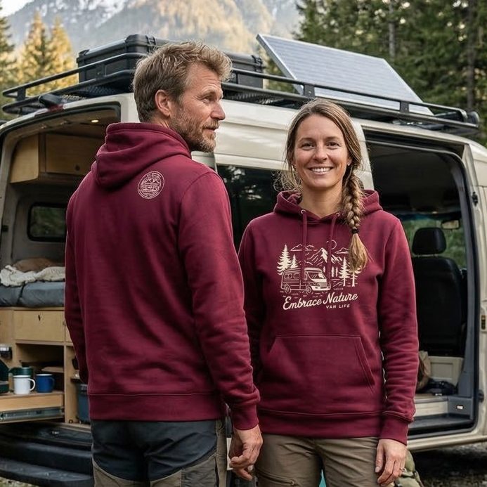 Bluza z kapturem Embrace Burgund