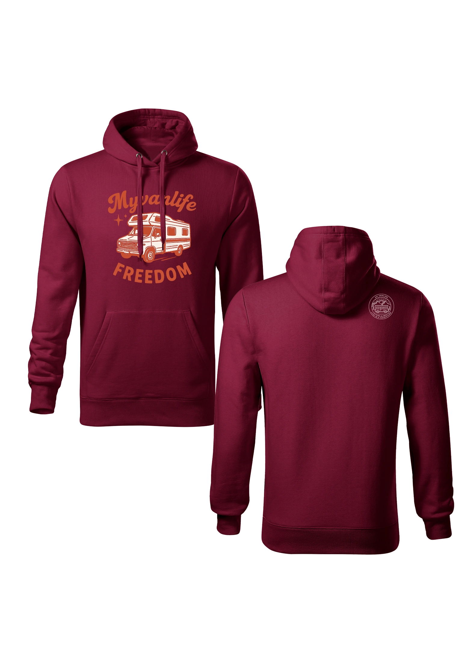 Bluza z kapturem Freedom Burgund