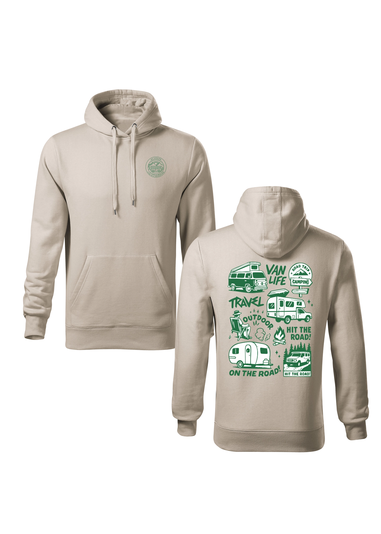 Bluza z kapturem Retro Sand