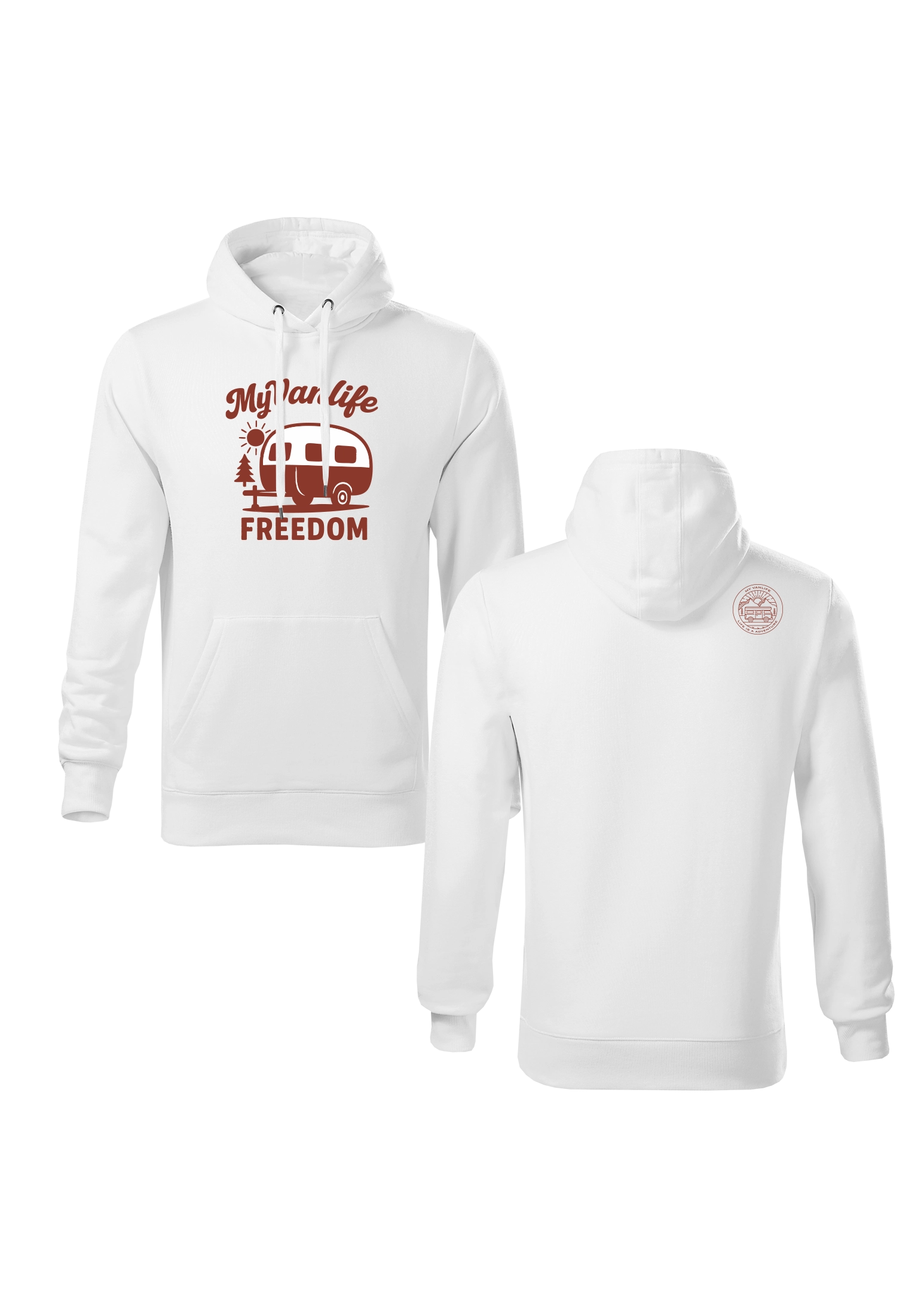 Bluza z kapturem Caravan White